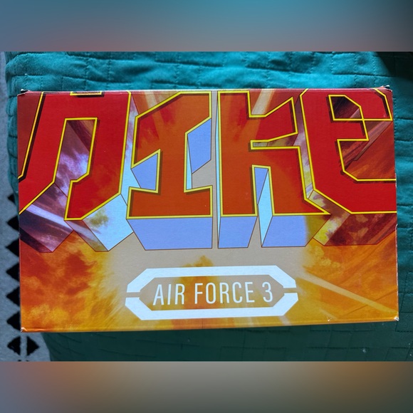 ✨NEW in BOX LMT EDT NIKE Air Force 3 Low x Nigo Blue Void & Tour Yellow W5.5/M4 - Picture 3 of 12